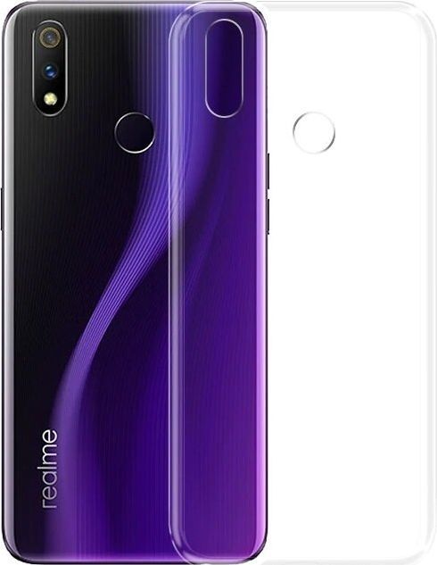 Hurtel Żelowy pokrowiec etui Ultra Clear 0.5mm Realme 3 Pro przezroczysty 1