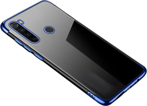Hurtel Clear Color case żelowy pokrowiec etui z metaliczną ramką Xiaomi Redmi Note 8T niebieski 1