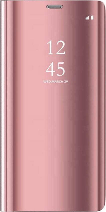 TelForceOne Pokrowiec Smart Clear View do Huawei Mate 10 lite różowy 1