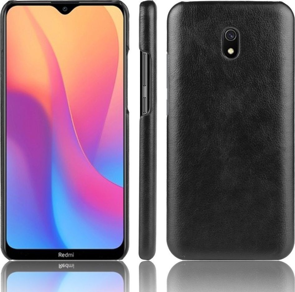 Etui XIAOMI REDMI 8A skórzane Slim case czarne 1