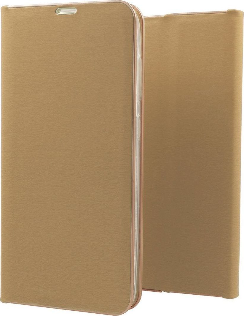 Etui SAMSUNG GALAXY S9 portfel z klapką skóra ekologiczna Flip Venus złote 1
