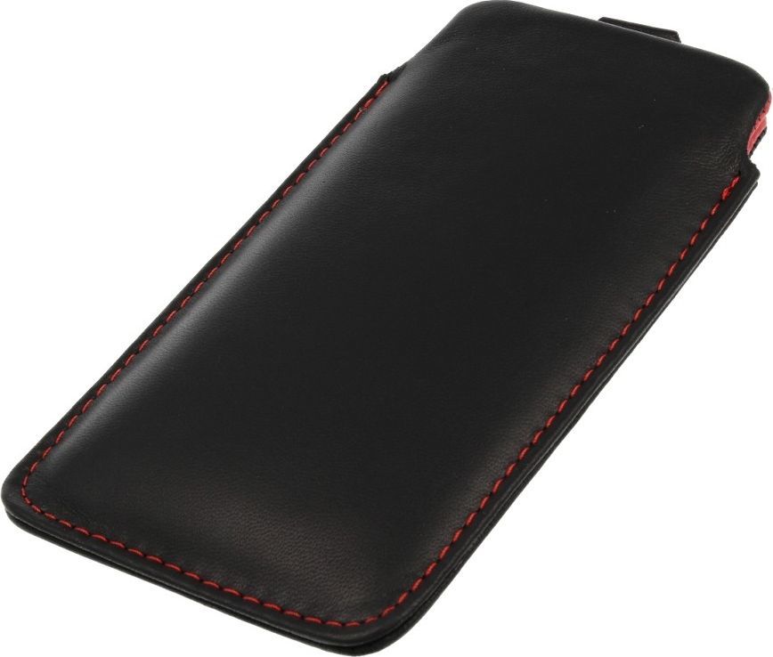 Etui wsuwka skórzana SAMSUNG S7 EDGE czarne (czerwony środek) 1