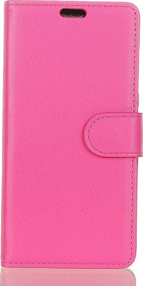 Etui portfel stand litchi HUAWEI HONOR 9 różowy 1