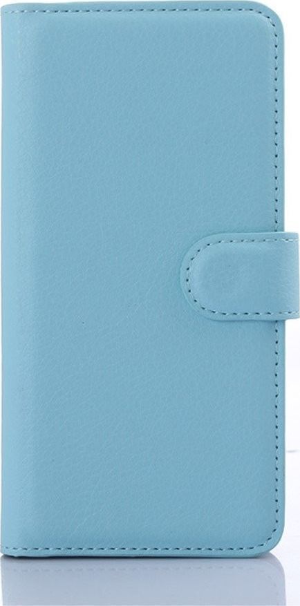 Etui portfel stand litchi HTC 650 niebieski 1