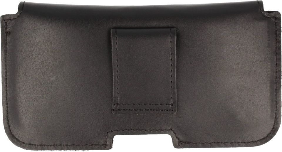 Kabura skórzana gładka IPHONE 6+ / 7+ / 8+, SAMSUNG GALAXY A30 / A50 / S20+ czarna 1