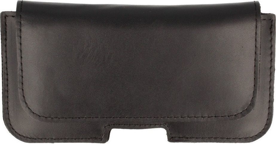 Kabura skórzana gładka IPHONE XR / 11 SAMSUNG NOTE 2/NOTE 3/NOTE 4 czarna 1