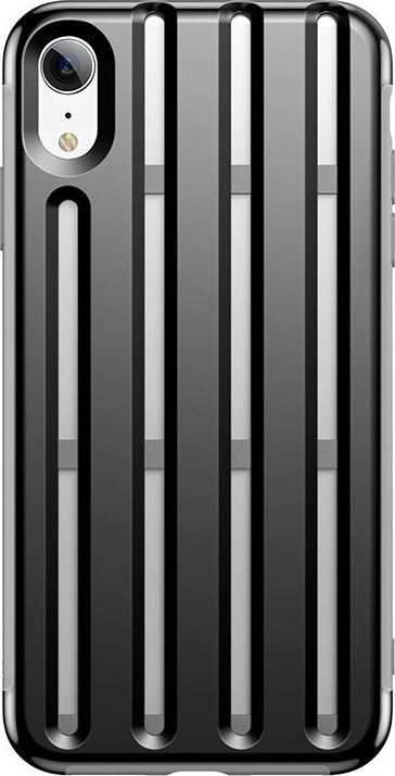 Baseus Baseus Cycling Helmet etui pokrowiec do iPhone XR czarny (WIAPIPH61-TC01) 1