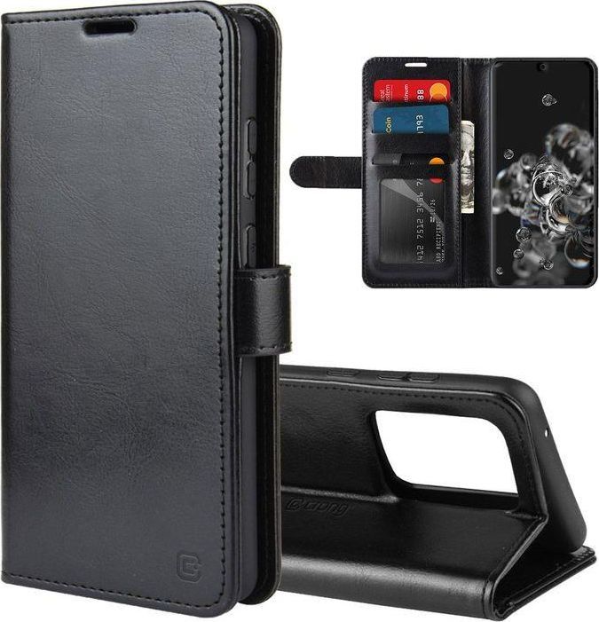 Crong Crong Booklet Wallet - Etui Samsung Galaxy S20 Ultra z kieszeniami + funkcja podstawki (czarny) 1