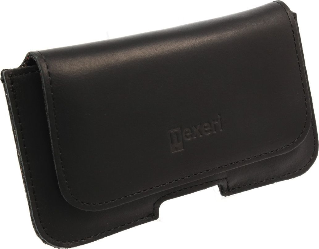 Nexeri Etui Kabura Skórzana Gładka do paska Nexeri SAMSUNG GALAXY S8 / IPHONE X czarne 1