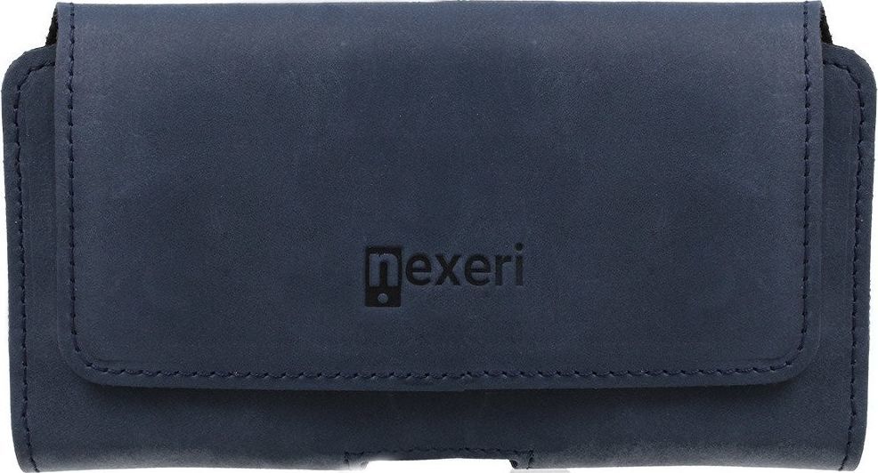 Nexeri Kabura skórzana do paska Nexeri 3D Crazy A70/A71/P SMART PRO/NOTE 8T/NOTE 8 PRO/NOTE 9/NOTE 10+ granatowa 1