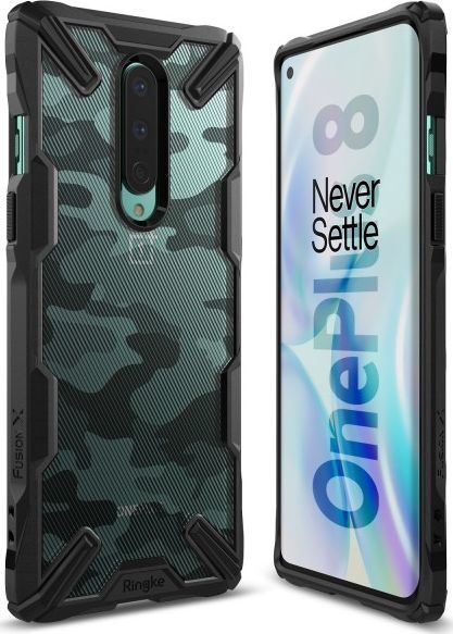 Ringke Fusion-X dla OnePlus 8 Czarne Camo (RGK1174MOB) 1