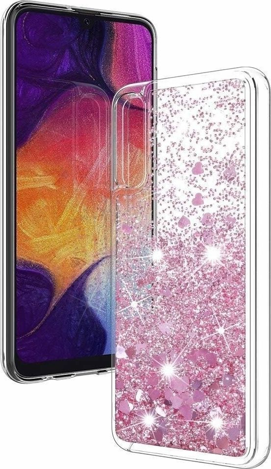 Etui plecki brokatowe Liquid IPHONE 11 PRO różowe 1