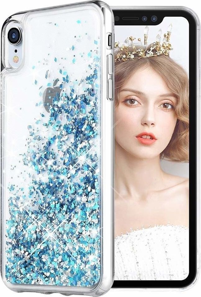 Etui plecki brokatowe Liquid IPHONE 11 PRO niebieskie 1