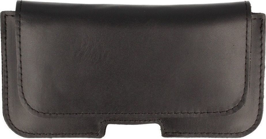 Kabura skórzana do paska gładka SAMSUNG GALAXY A70/A71/P SMART PRO/NOTE 8T/NOTE 8 PRO/NOTE 9/NOTE 10+ czarna 1