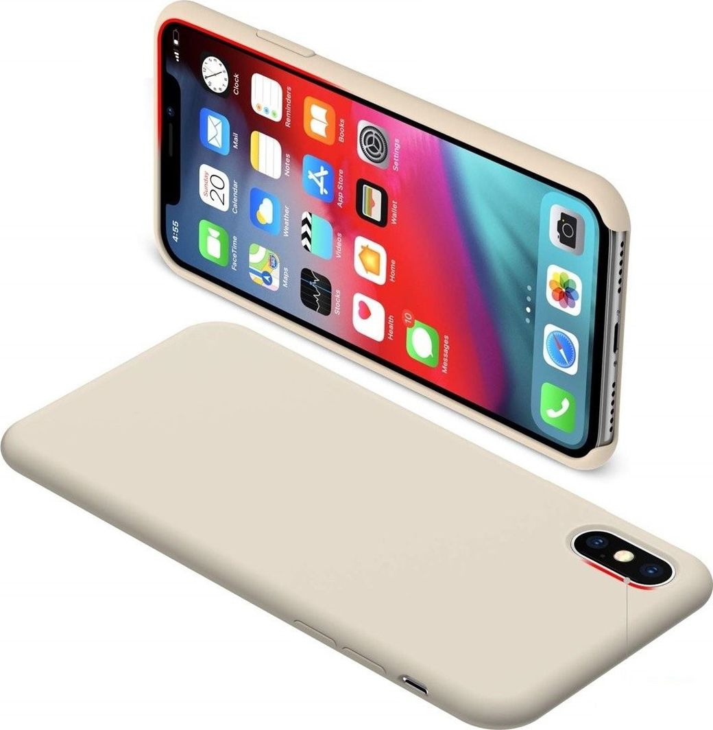Etui Silicone Case elastyczne silikonowe SAMSUNG GALAXY J4+ J4 PLUS szare 1