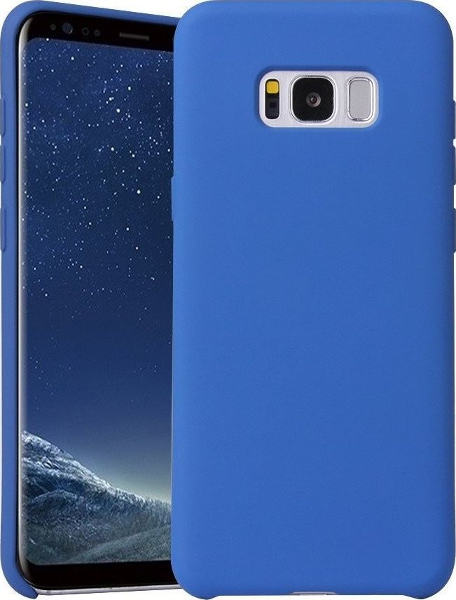 Etui Silicone Case elastyczne silikonowe SAMSUNG GALAXY S10 granatowe 1