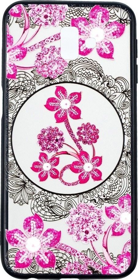 Etui Slim Art SAMSUNG J6+ J6 PLUS różowy kwiat 1