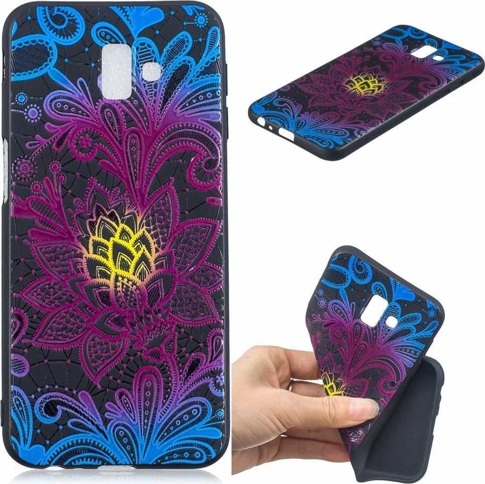 Etui Slim Art SAMSUNG J6+ J6 PLUS unikatowe kwiaty 1