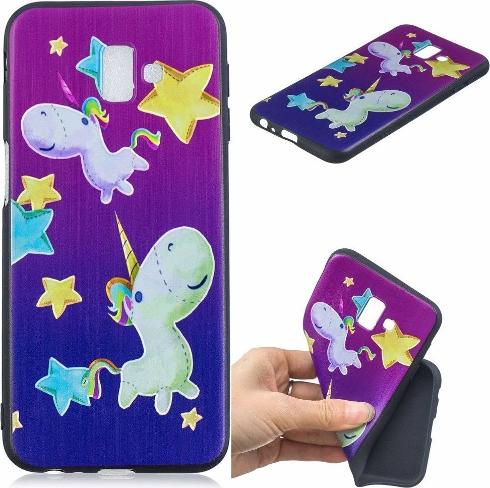 Etui Slim Art SAMSUNG J6+ J6 PLUS gwiazda i jednorożec 1