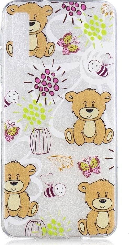 Etui Slim Art SAMSUNG A7 2018 brązowy miś 1