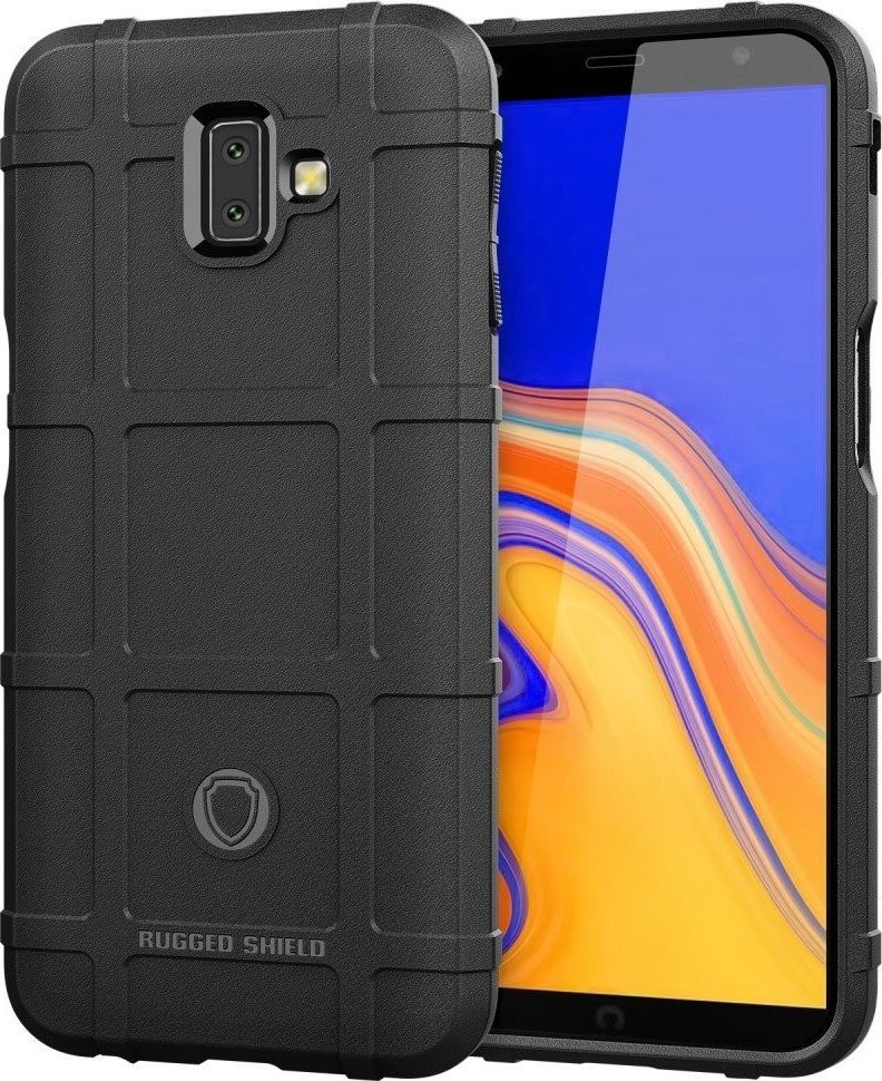 Etui Anti Shock Square SAMSUNG J6+ J6 PLUS czarna siatka gry 1