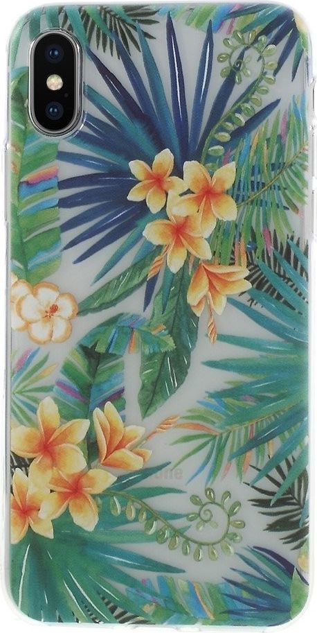 Etui Slim Art IPHONE XS liść i kwiat 1