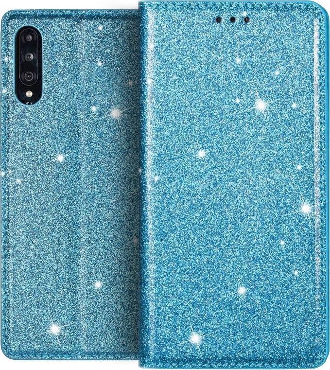 Etui SAMSUNG GALAXY A70 portfel z klapką Flip Magnet Shine Brokat miętowe 1