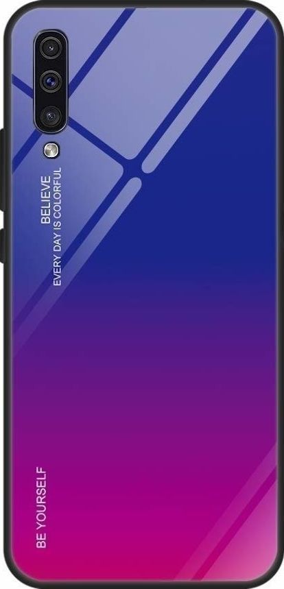 Etui HUAWEI Y5 2019 Szklane Glass Case Gradient niebiesko-różowe 1