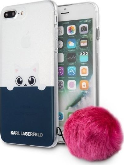 Karl Lagerfeld Karl Lagerfeld KLHCP7LTRGPABPI iPhone 7 /8 Plus hardcase transparent/pink K-Peek a Boo 1