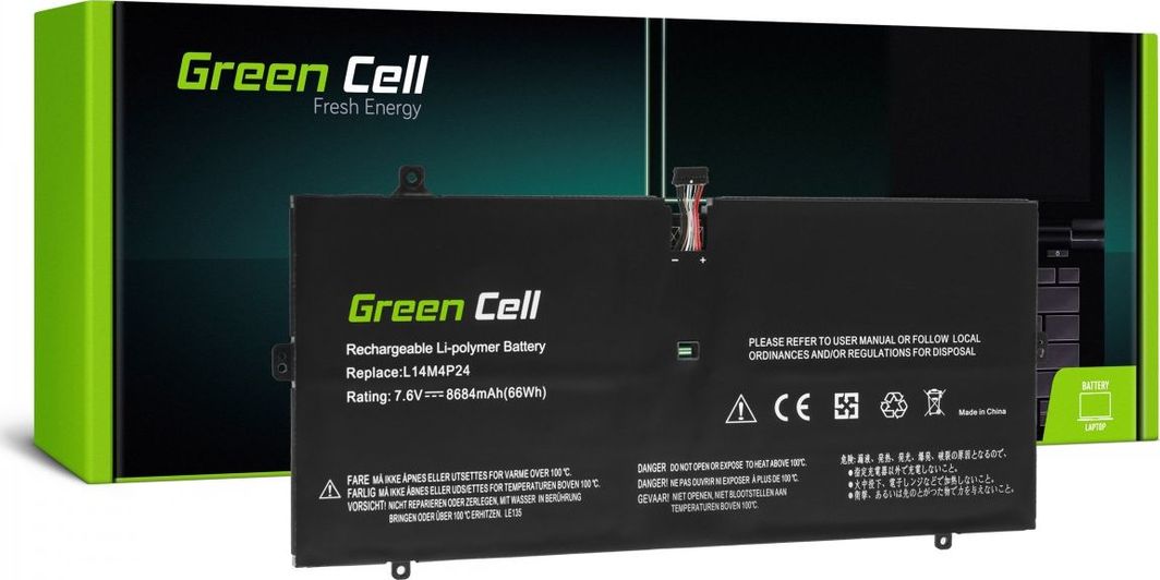 Bateria Green Cell L14L4P24 L14M4P24 Lenovo (LE135) 1