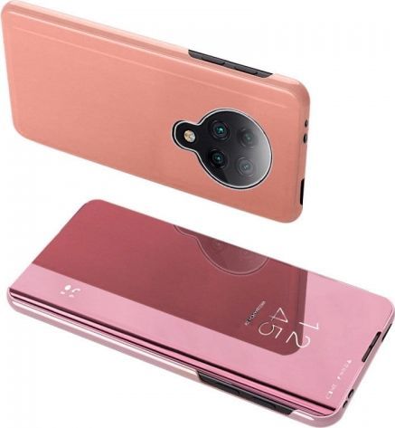 Hurtel Clear View Case futerał etui z klapką Xiaomi Redmi K30 Pro / Poco F2 Pro różowy 1