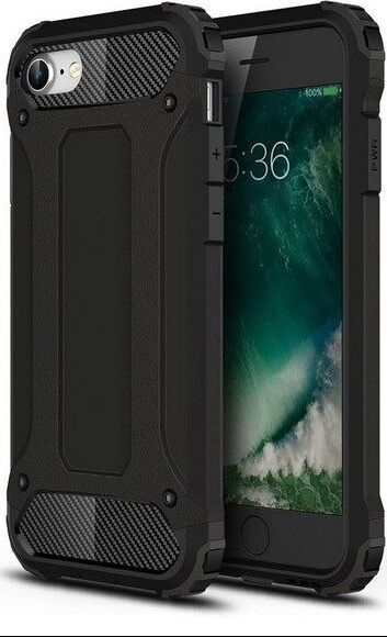 Hurtel Hybrid Armor pancerne hybrydowe etui pokrowiec iPhone SE 2020 / iPhone 8 / iPhone 7 czarny 1