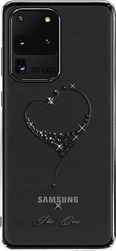 Kingxbar Kingxbar Wish Series etui ozdobione oryginalnymi Kryształami Swarovskiego Samsung Galaxy S20 Ultra czarny 1