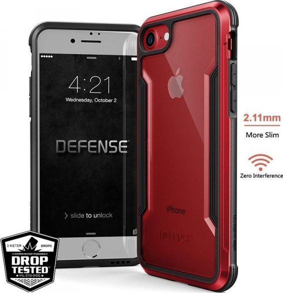 X-doria X-Doria Defense Shield - Etui aluminiowe iPhone SE 2020 / 8 / 7 (Red) 1