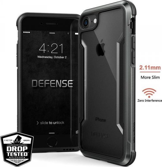 X-doria X-Doria Defense Shield - Etui aluminiowe iPhone SE 2020 / 8 / 7 (Black) 1