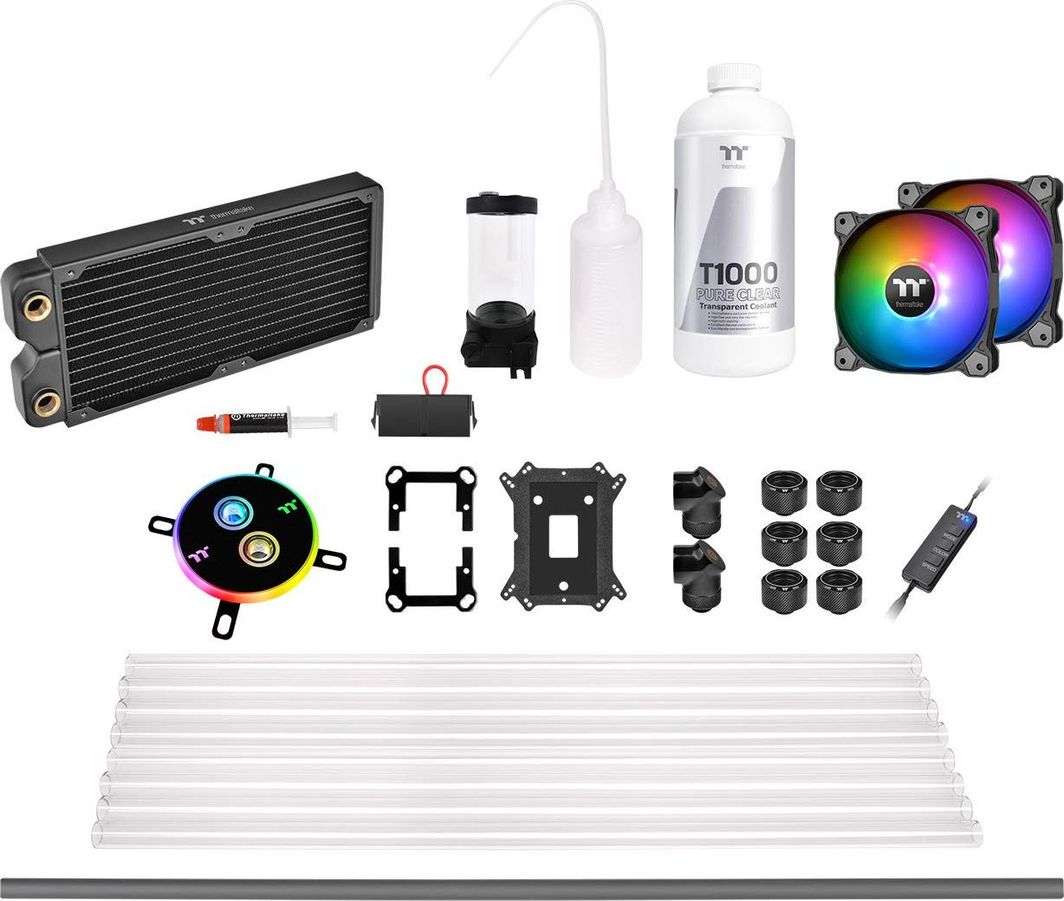 Chłodzenie wodne Thermaltake Pacific C240 DDC Hard Tube Water Cooling Kit (CL-W242-CU12SW-A) 1
