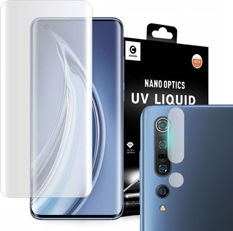 Mocolo Szkło Mocolo 3D UV Liquid do Xiaomi Mi 10/ Mi 10 Pro Clear + Szkło Mocolo na obiektyw uniwersalny 1