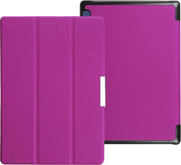 Etui na tablet 4kom.pl Różowe etui skórzane PU typu Stojak Book Cover Lenovo Tab2 A10-70 uniwersalny 1
