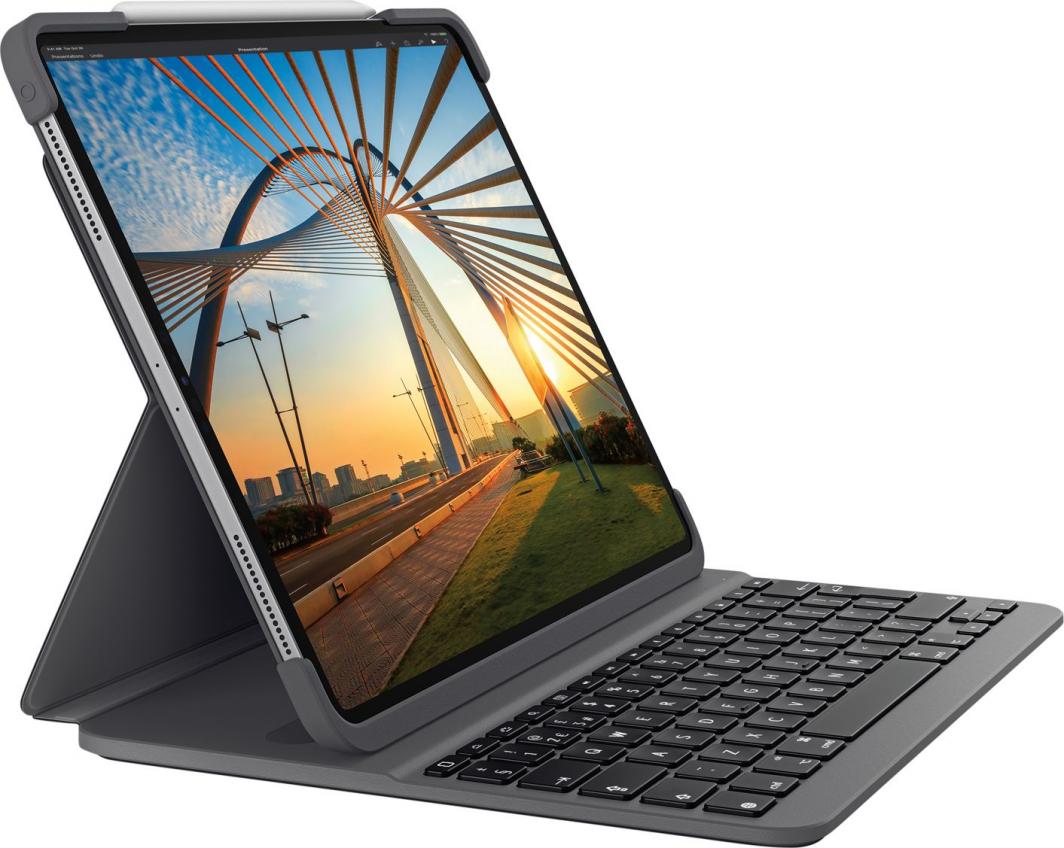 Etui na tablet Logitech Slim Folio Pro for iPad Pro 11-inch (1st, 2nd, 3rd and 4th gen) - GRAPHITE - UK (920-009689) 1