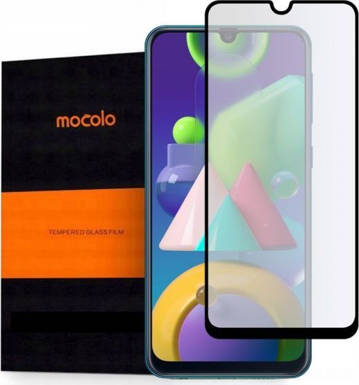 Mocolo SZKŁO HARTOWANE MOCOLO TG+FULL GLUE GALAXY M21 BLACK 1
