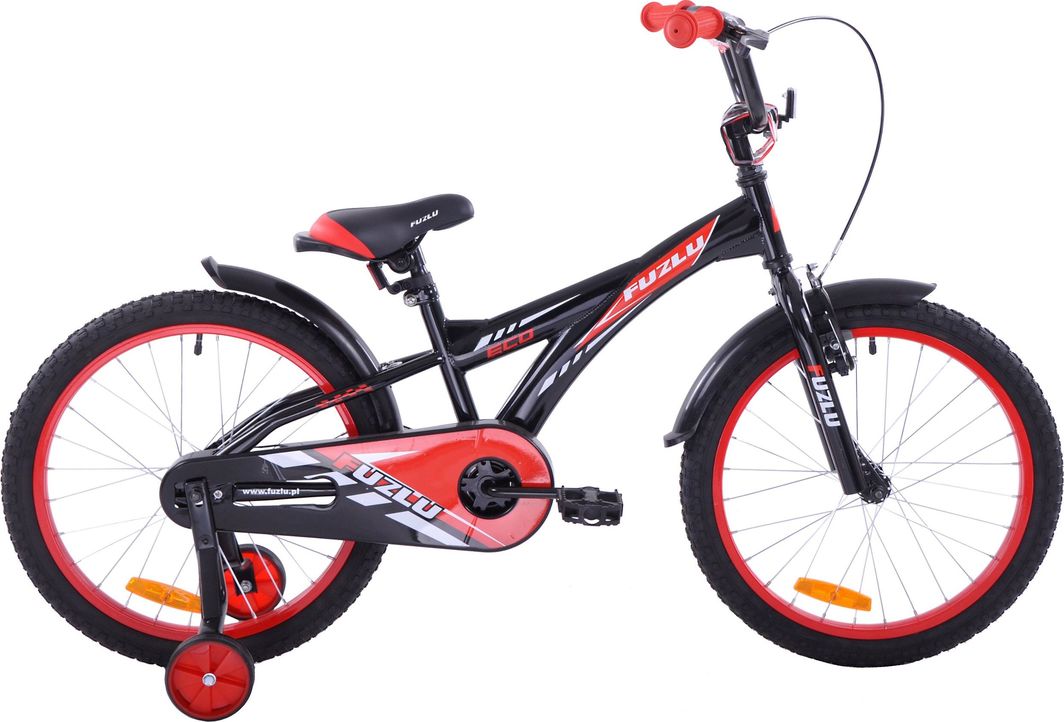 Fuzlu Rower dziecięcy 20 Eco czarno-czerwony 1