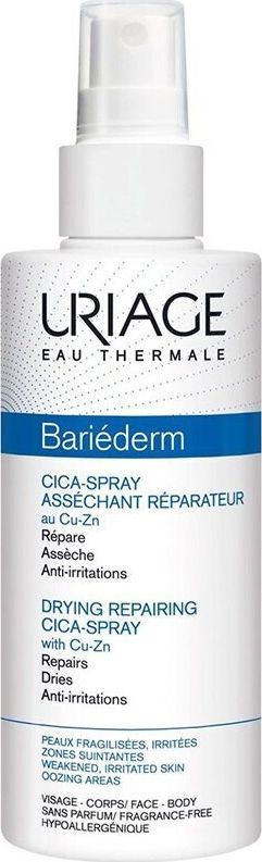 Uriage Bariederm Cica-Spray osuszająco-regenerujący spray do skóry podrażnionej 100 ml 1