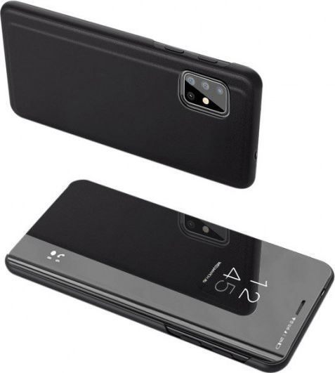 Hurtel Clear View Case futerał etui z klapką Samsung Galaxy S20 Plus czarny 1
