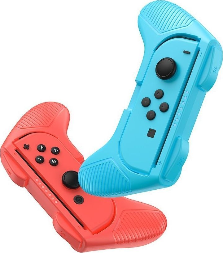 Baseus Baseus zestaw 2x nakładka na Joy-Con joystick pad do Nintendo Switch czerwony i niebieski (GMSWC-93) uniwersalny 1