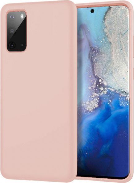 Etui SAMSUNG GALAXY S20+ Silicone case elastyczne silikonowe różowe 1