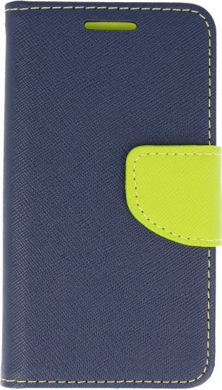 Etui portfel z klapką Fancy SAMSUNG GALAXY NOTE 10 granatowo-limonkowe 1