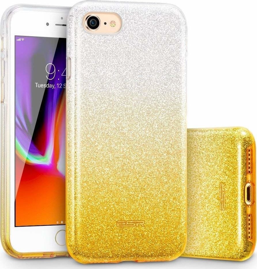 Etui SAMSUNG GALAXY A51 Brokat Glitter srebrno-złote 1