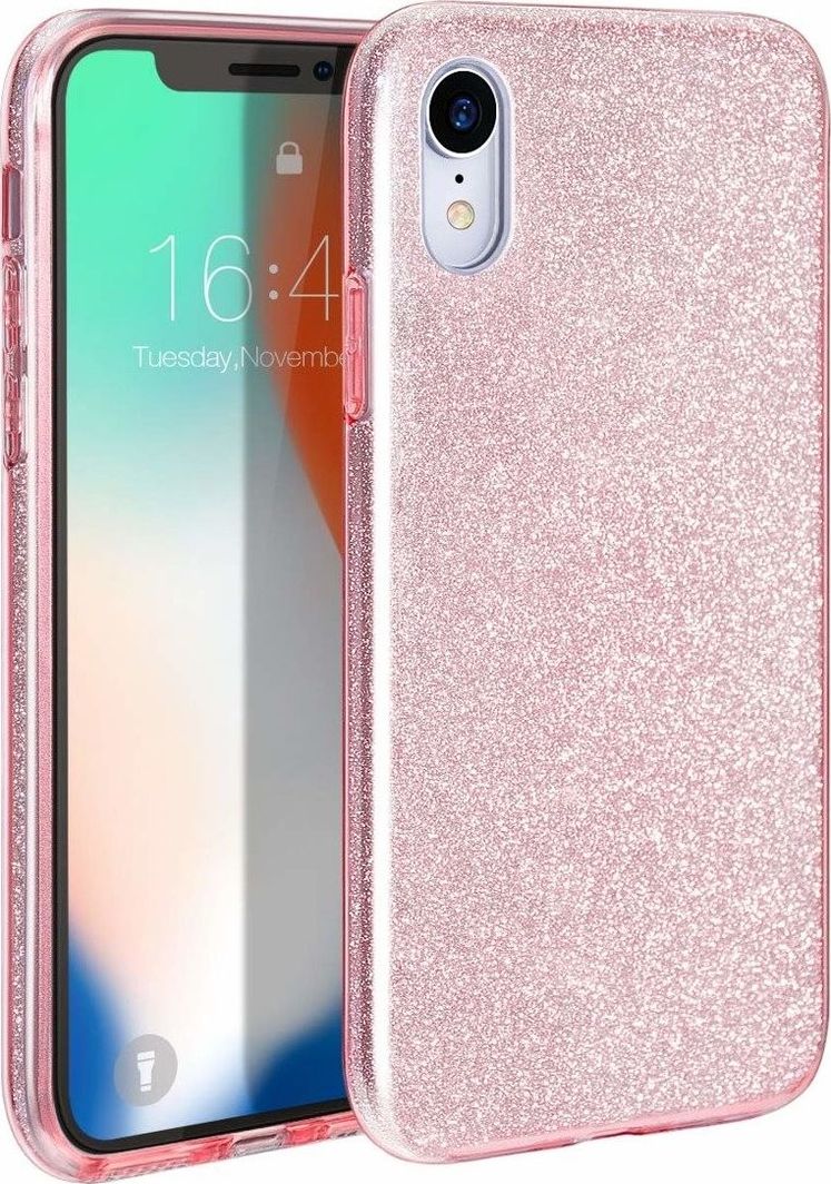 Etui SAMSUNG GALAXY S20 ULTRA Brokat Glitter różowe 1