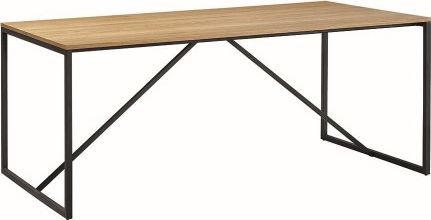 King Home Stół LOFT dąb - MDF fornirowany, metal 1