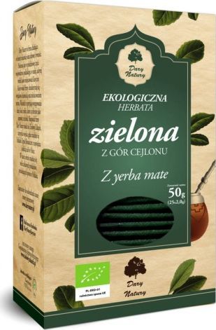 Dary Natury Herbata Zielona z Yerba Mate Bio (25 x 2 g) - Dary Natury 1